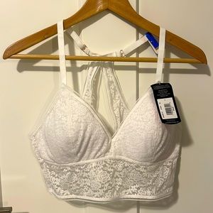 White lace bralette
